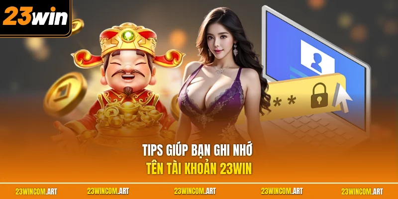 Tips giúp bạn ghi nhớ tên tài khoản 23WIN